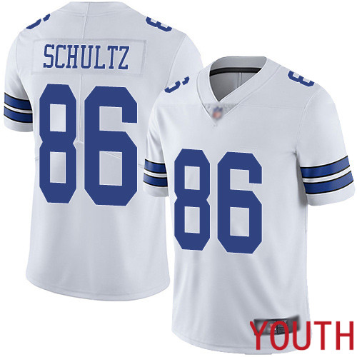 Youth Dallas Cowboys Limited White Dalton Schultz Road 86 Vapor Untouchable NFL Jersey